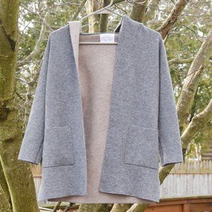 Zara Grey Lightweight Hooded Sweater Jacket Girls Size 9